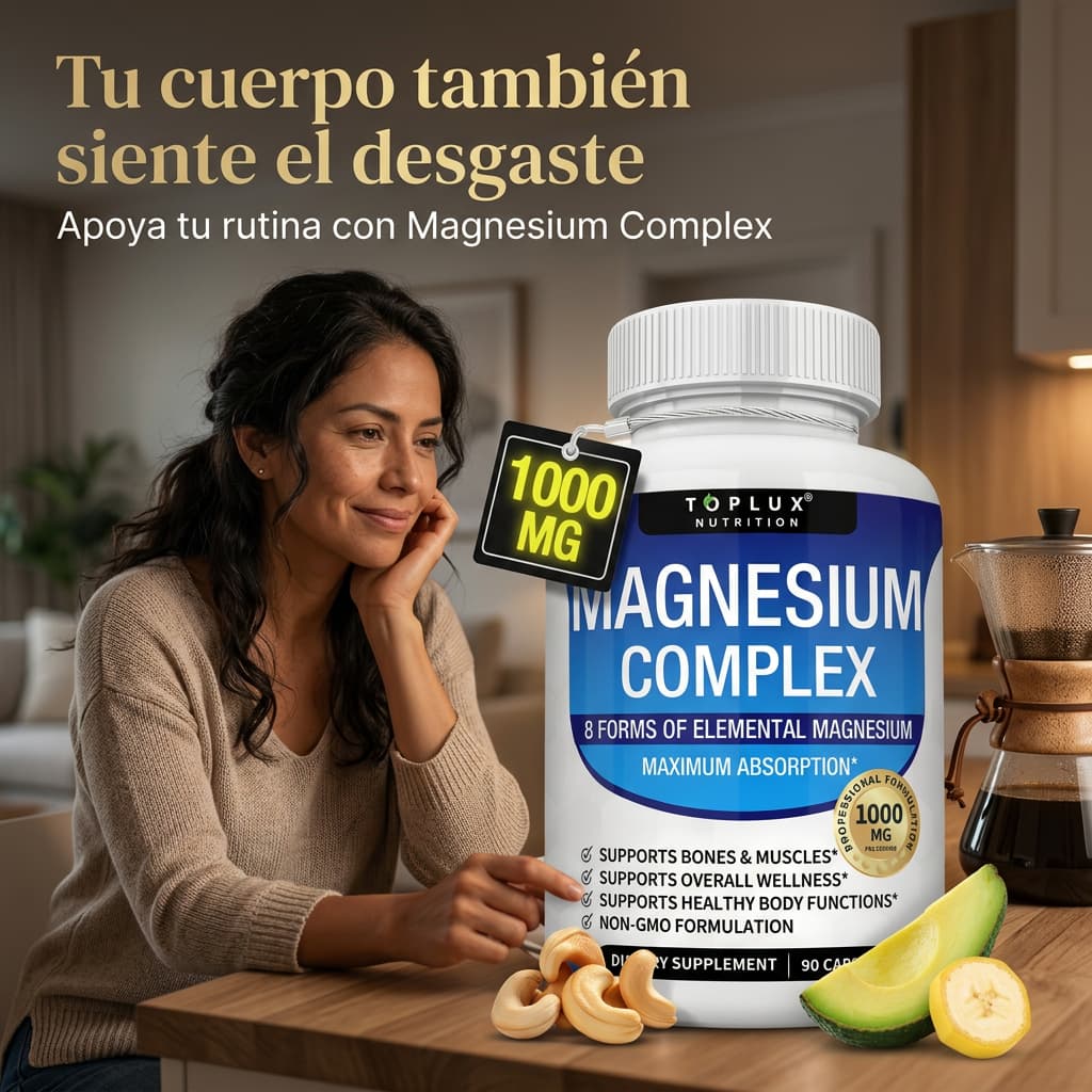 Magnesium Complex | Magnesio 1000 mg y 8 formas