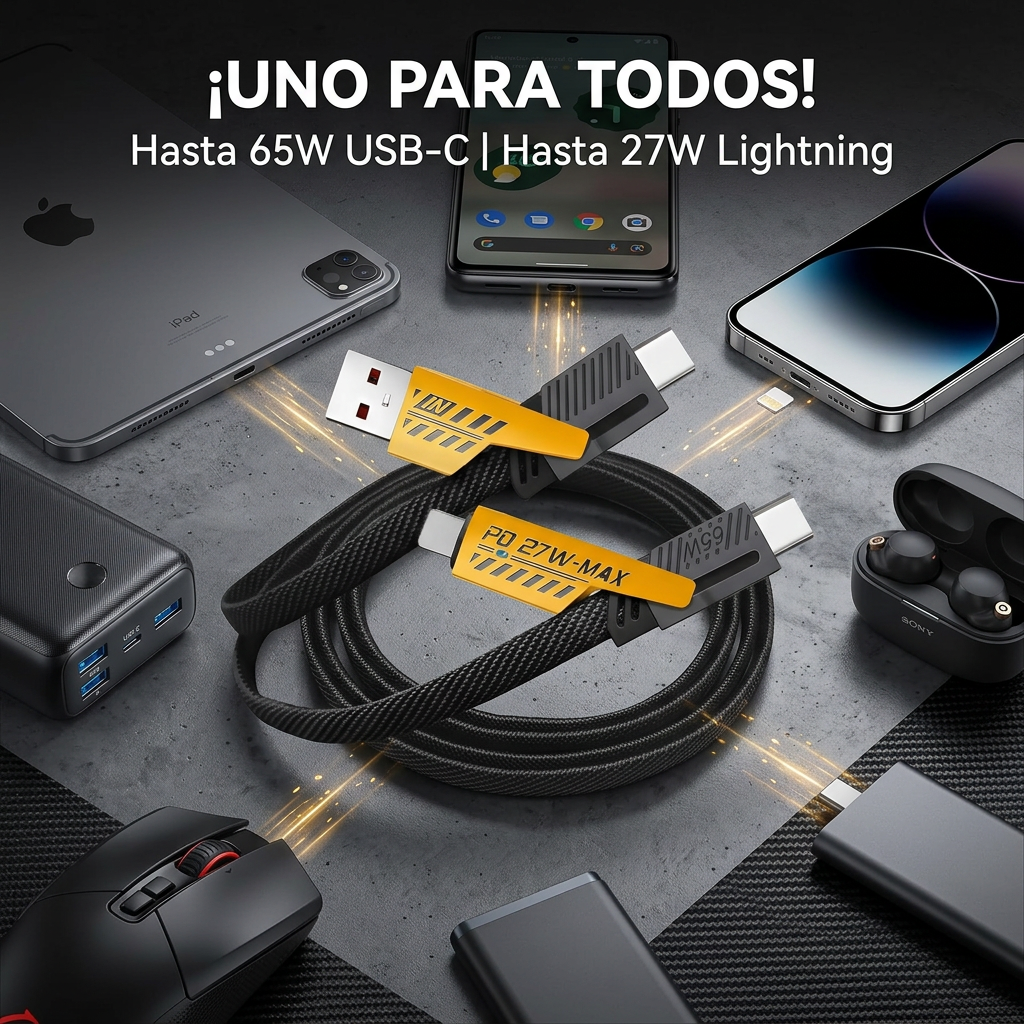 El único cable que necesitas para cargar todos tus dispositivos